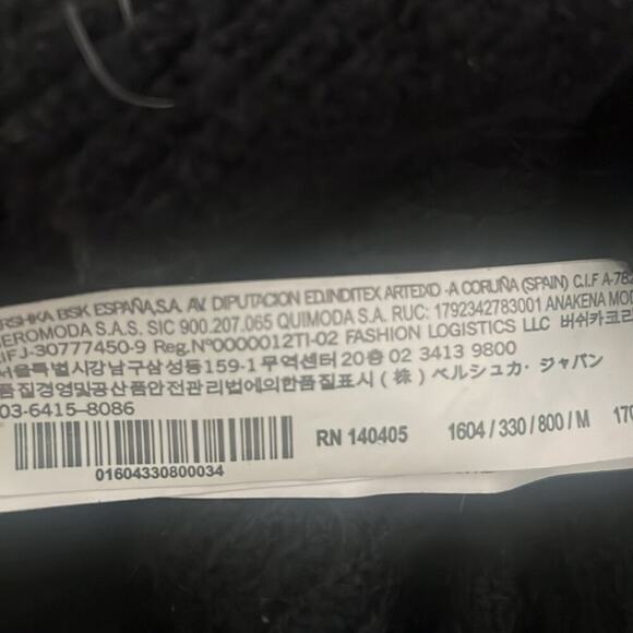 BERSHKA RIBBED CHUNKY TURTLENECK PULLOVER SHAWL TENT SWEATER SIZE M - Picture 6 of 8